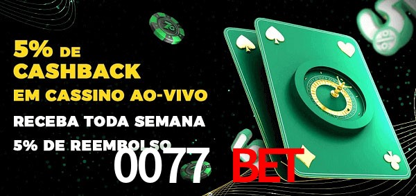 Promoções do cassino ao Vivo 0077 bet
